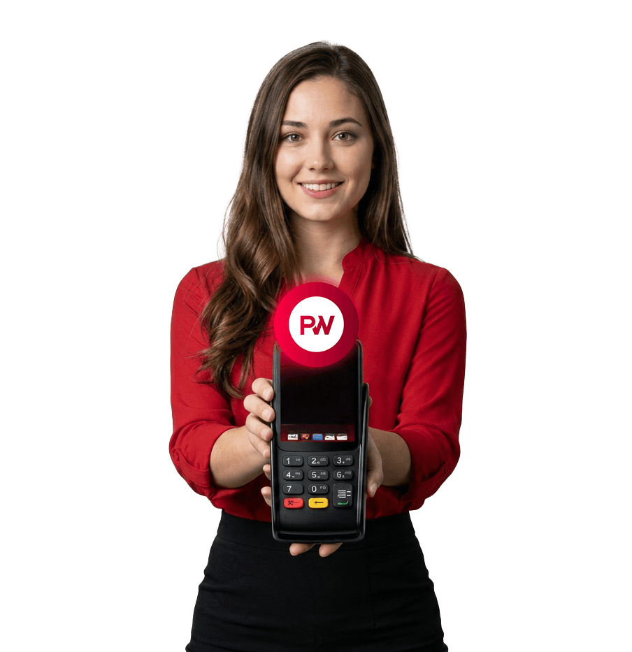 Comerciante con datáfono Payments Way